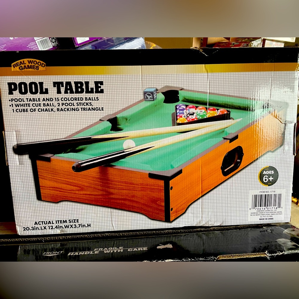 New Brand: Table Top Toys
Mini Pool-Billiard Table